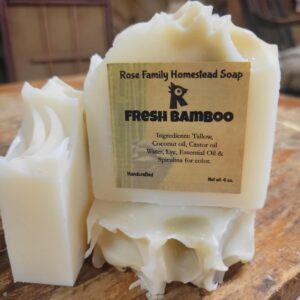 Tallow Soap - Fresh Bamboo