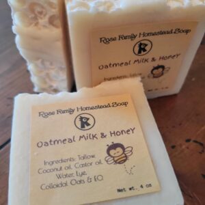 Tallow Soap - Oatmeal, Milk & Honey