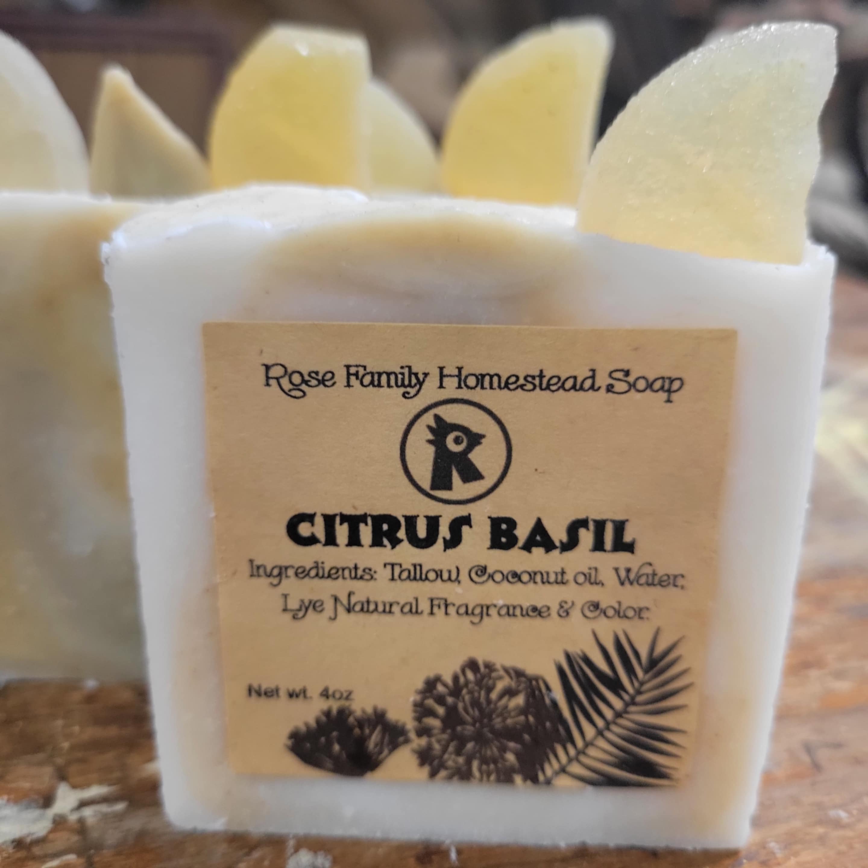 Tallow Soap - Citrus Basil